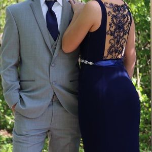 Navy Sherri Hill size 0